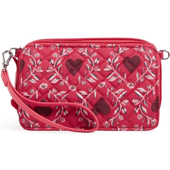 Vera Bradley All in One Crossbody Imperial Hearts NWT - Picture 3 of 13